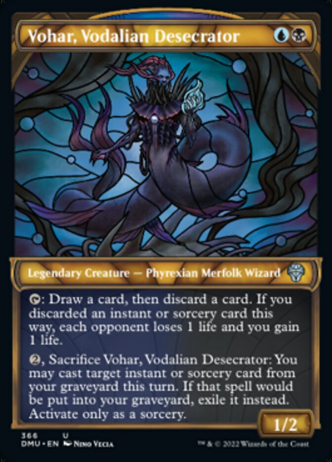 Vohar, Vodalian Desecrator (Showcase Textured) [Dominaria United] | Yard's Games Ltd