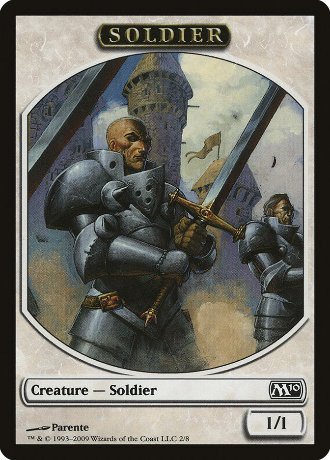 Soldier Token [Magic 2010 Tokens] | Yard's Games Ltd