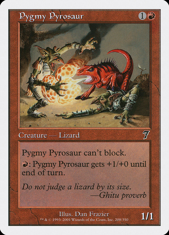 Pygmy Pyrosaur [Seventh Edition] | Yard's Games Ltd