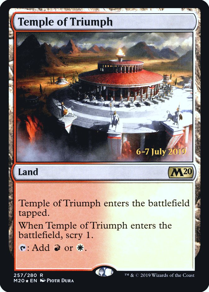 Temple of Triumph [Core Set 2020 Prerelease Promos] | Yard's Games Ltd