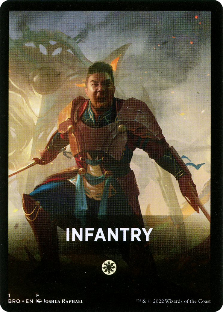 Infantry Theme Card [The Brothers' War Tokens] | Yard's Games Ltd