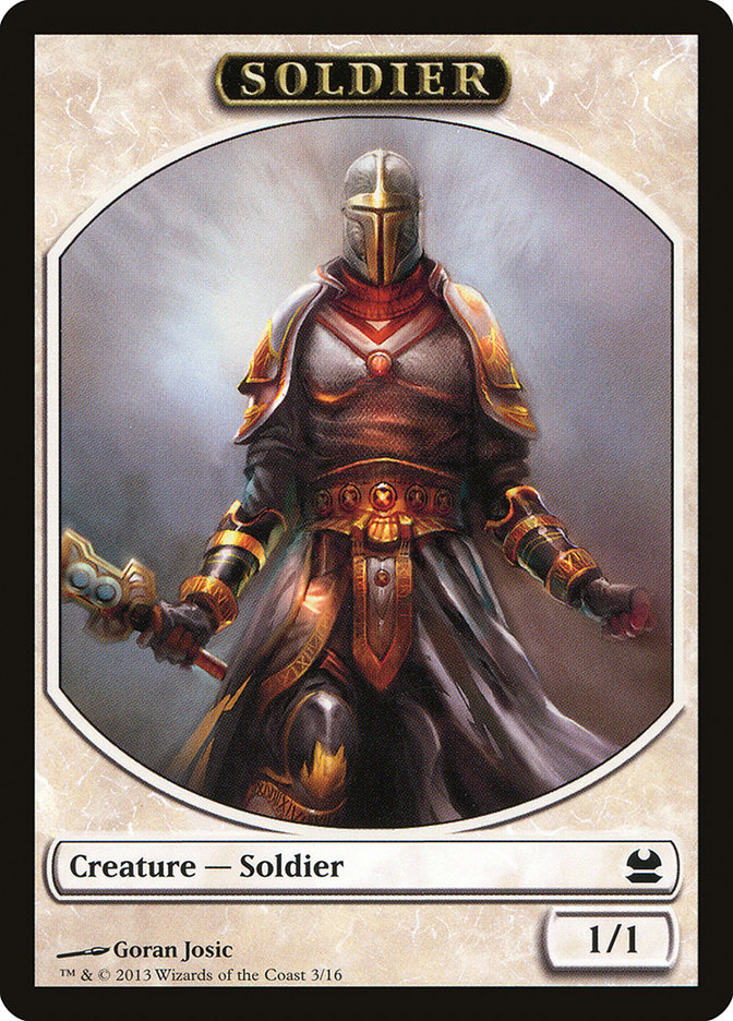 Soldier Token [Modern Masters Tokens] | Yard's Games Ltd