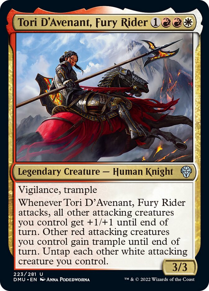 Tori D'Avenant, Fury Rider [Dominaria United] | Yard's Games Ltd