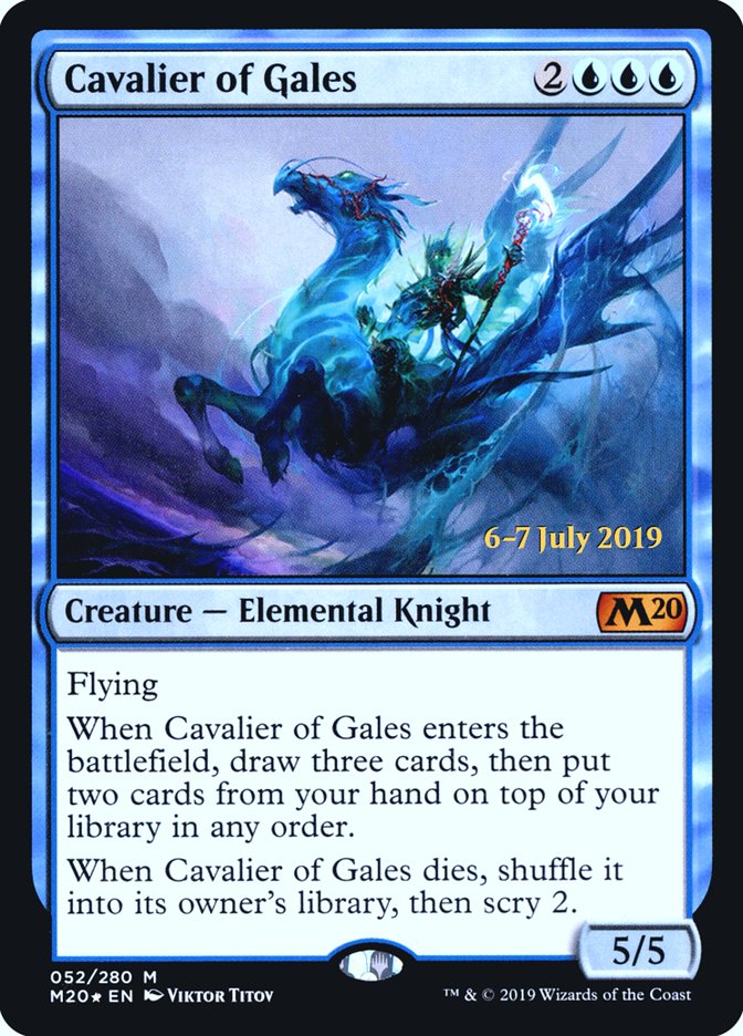 Cavalier of Gales [Core Set 2020 Prerelease Promos] | Yard's Games Ltd