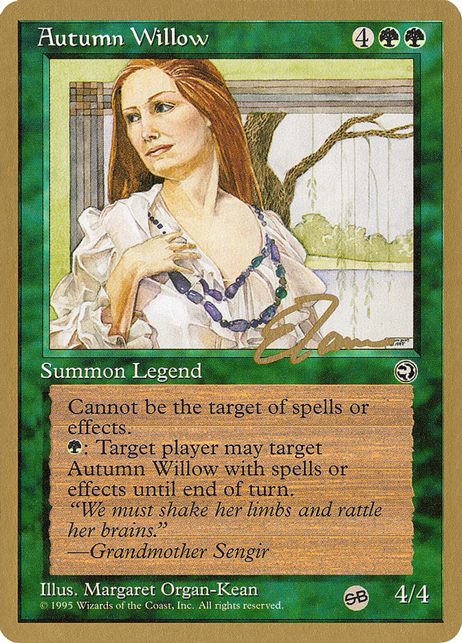 Autumn Willow (Eric Tam) (SB) [Pro Tour Collector Set] | Yard's Games Ltd