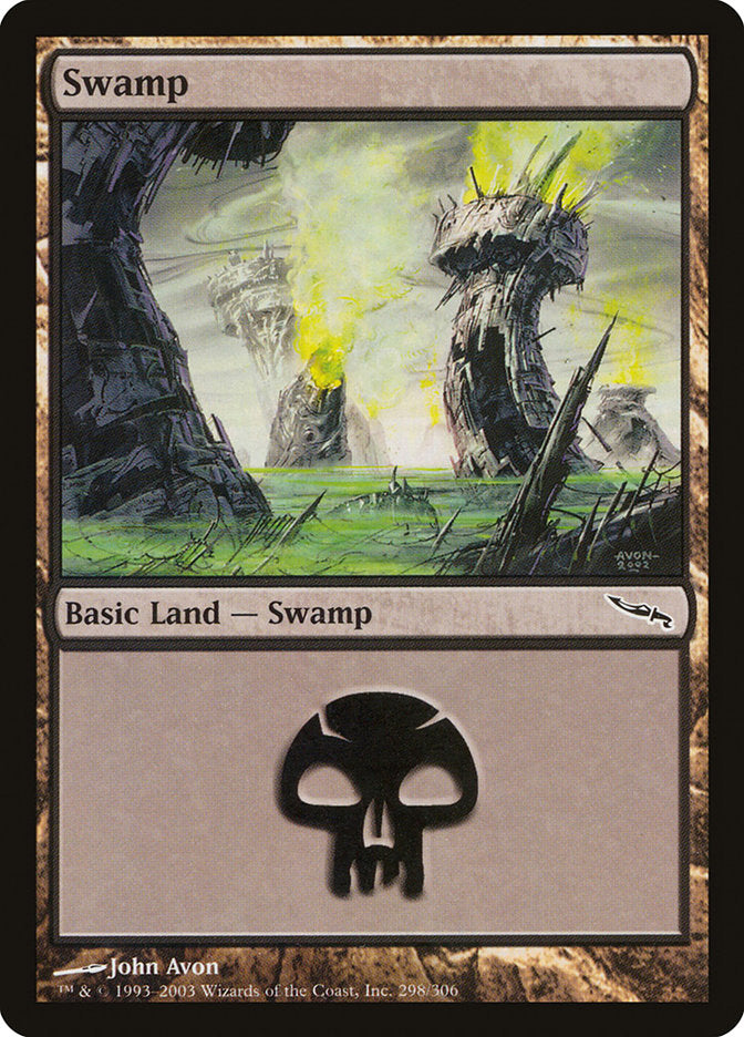 Swamp (298) [Mirrodin] | Yard's Games Ltd