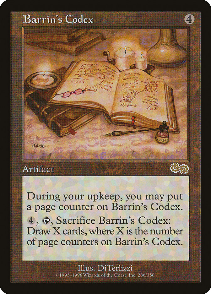Barrin's Codex [Urza's Saga] | Yard's Games Ltd