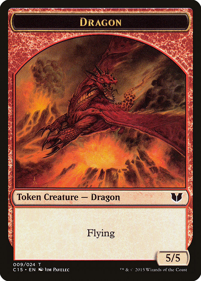 Spider // Dragon Double-Sided Token [Commander 2015 Tokens] | Yard's Games Ltd