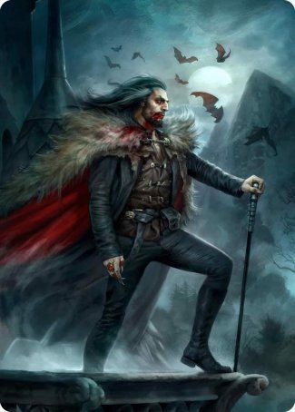 Dracula, Blood Immortal Art Card [Innistrad: Crimson Vow Art Series] | Yard's Games Ltd