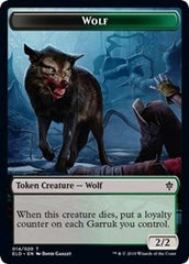 Wolf // Food (17) Double-Sided Token [Throne of Eldraine Tokens] | Yard's Games Ltd