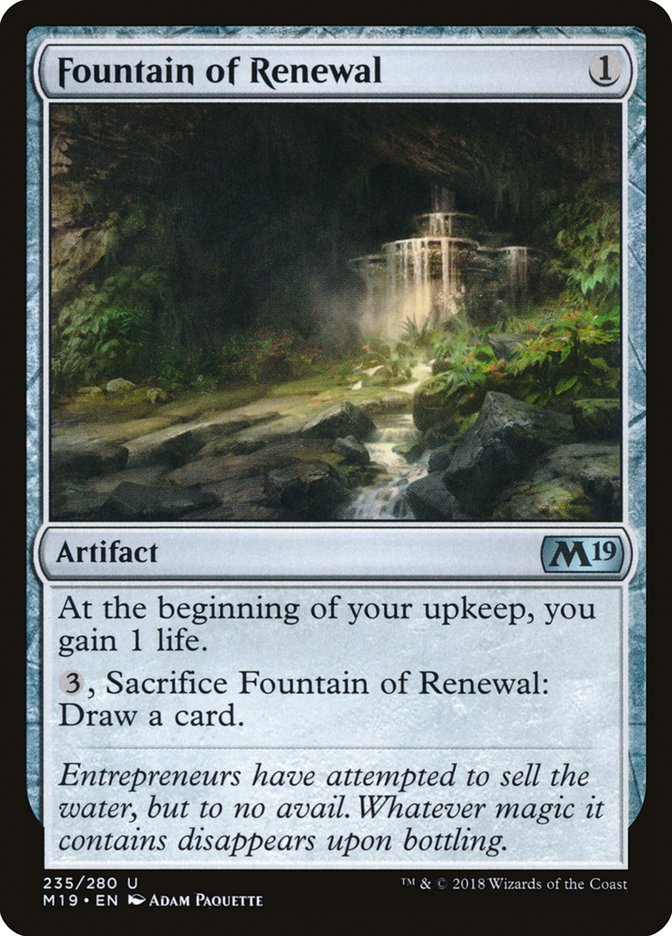 Fountain of Renewal [Core Set 2019] | Yard's Games Ltd