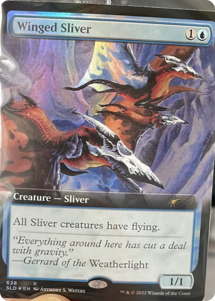 Winged Sliver (Extended Art) [Secret Lair Drop Promos] | Yard's Games Ltd