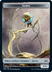 Servo // Treasure Double-Sided Token [Double Masters Tokens] | Yard's Games Ltd