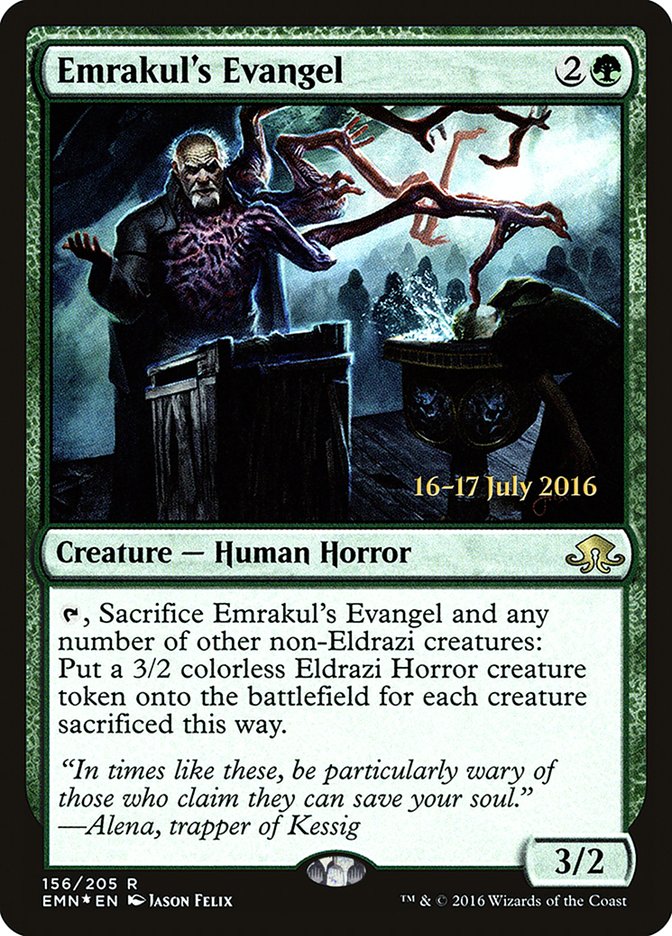 Emrakul's Evangel [Eldritch Moon Prerelease Promos] | Yard's Games Ltd