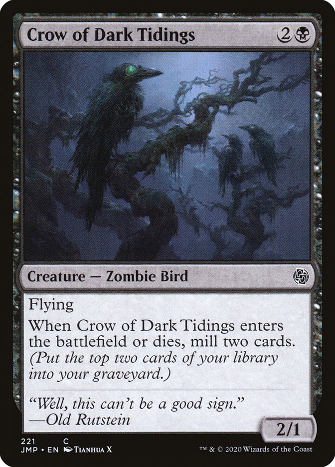 Crow of Dark Tidings [Jumpstart] | Yard's Games Ltd