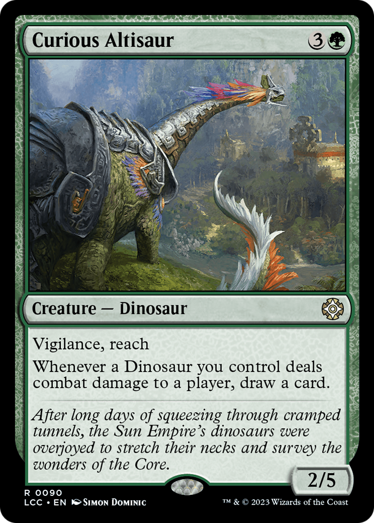 Curious Altisaur [The Lost Caverns of Ixalan Commander] | Yard's Games Ltd