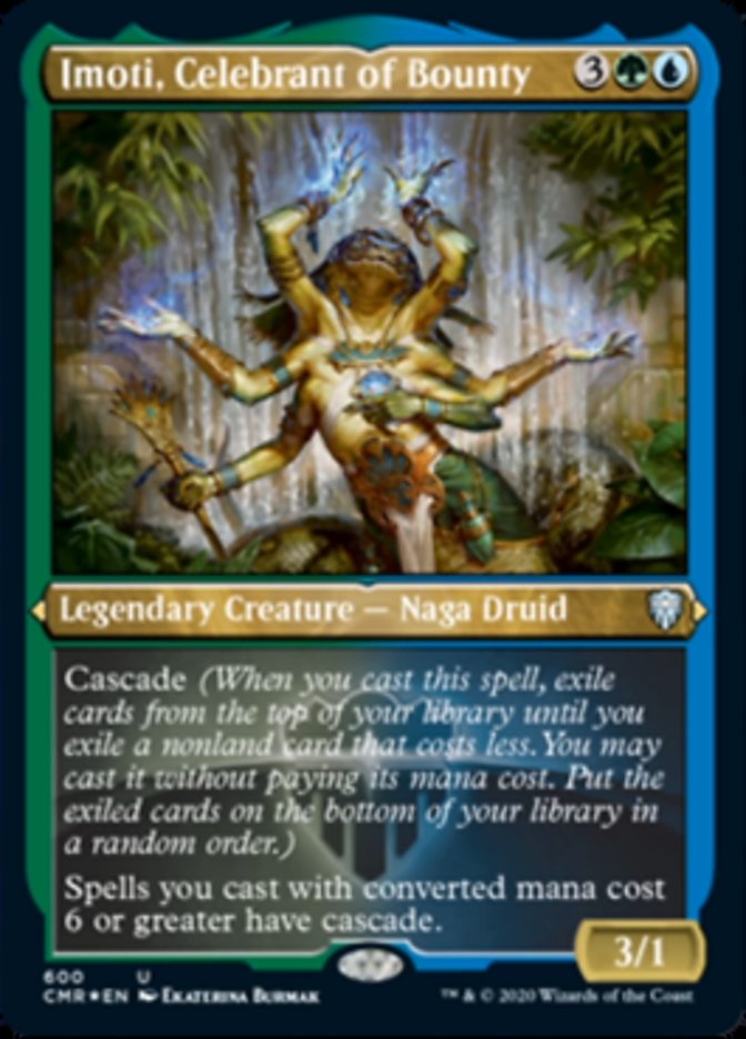 Imoti, Celebrant of Bounty (Etched) [Commander Legends] | Yard's Games Ltd