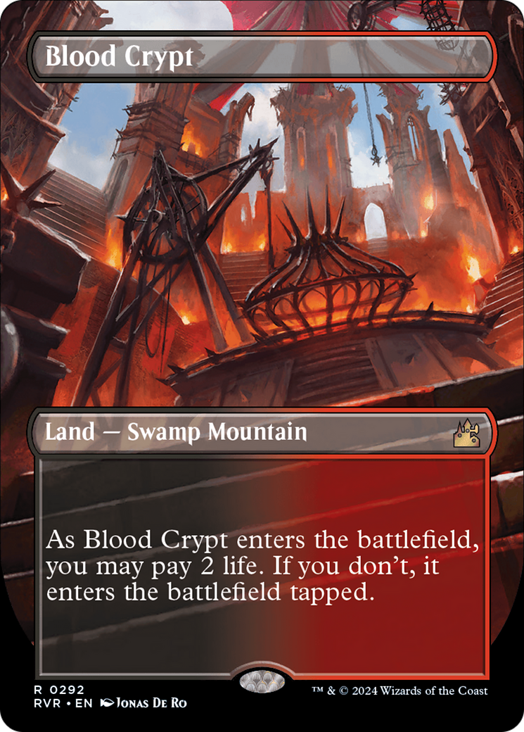 Blood Crypt (Borderless) [Ravnica Remastered] | Yard's Games Ltd