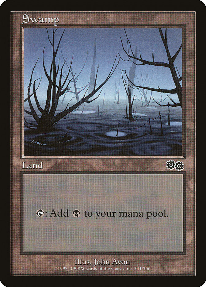 Swamp (341) [Urza's Saga] | Yard's Games Ltd