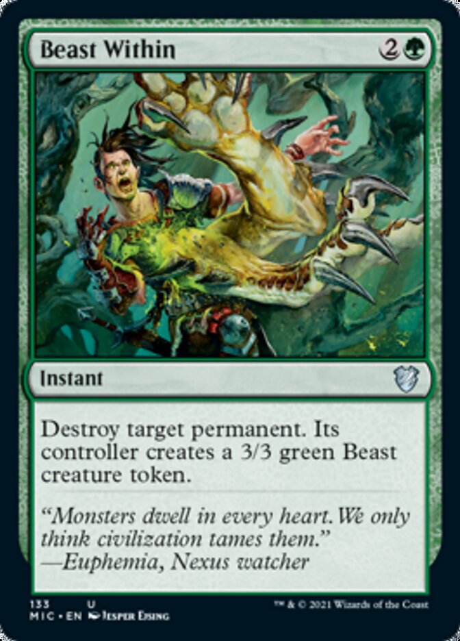 Beast Within [Innistrad: Midnight Hunt Commander] | Yard's Games Ltd