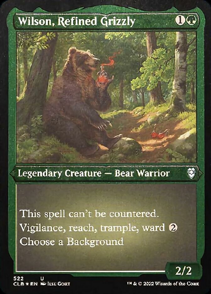 Wilson, Refined Grizzly (Foil Etched) [Commander Legends: Battle for Baldur's Gate] | Yard's Games Ltd