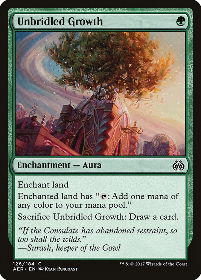 Unbridled Growth [Aether Revolt] | Yard's Games Ltd