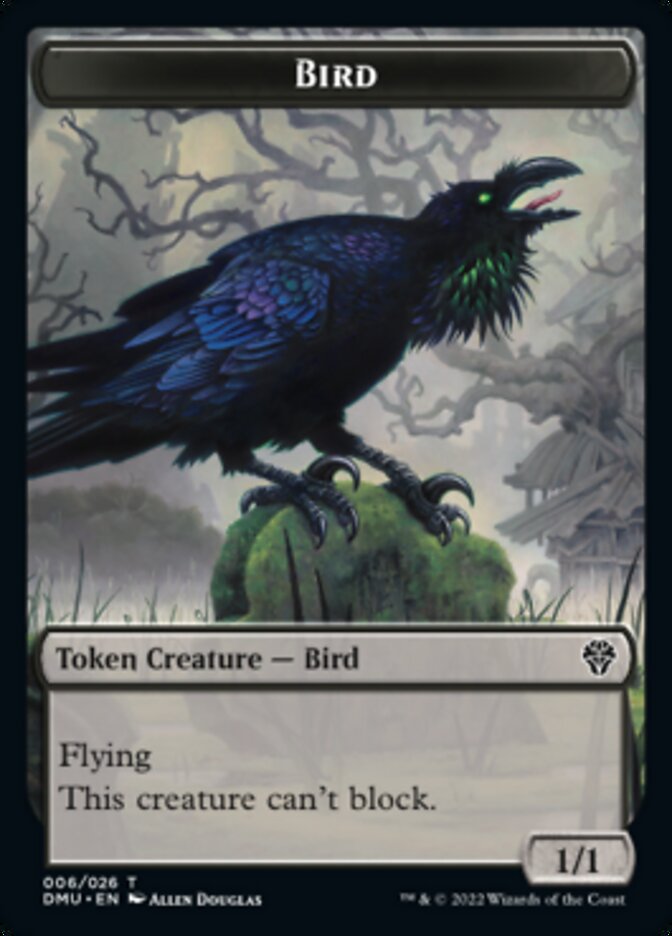 Phyrexian // Bird (006) Double-Sided Token [Dominaria United Tokens] | Yard's Games Ltd