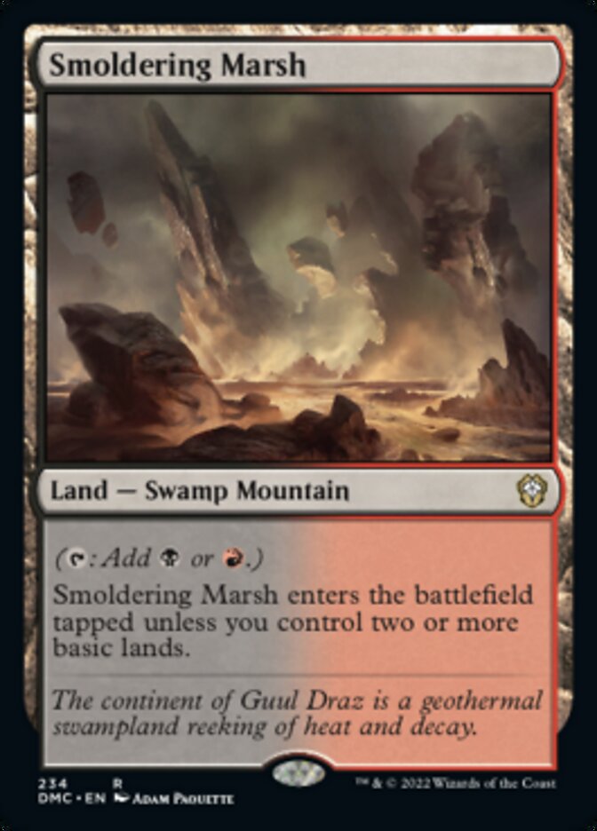 Smoldering Marsh [Dominaria United Commander] | Yard's Games Ltd