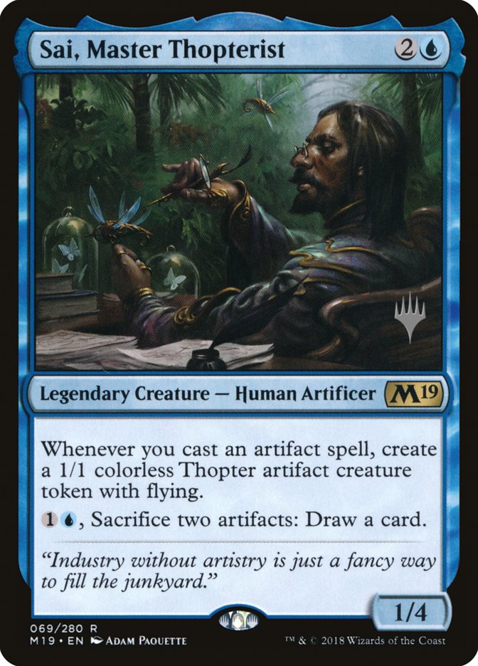 Sai, Master Thopterist (Promo Pack) [Core Set 2019 Promos] | Yard's Games Ltd