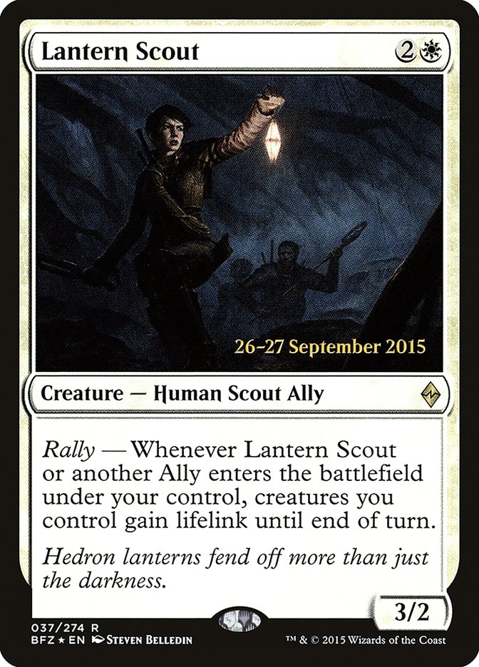 Lantern Scout [Battle for Zendikar Prerelease Promos] | Yard's Games Ltd