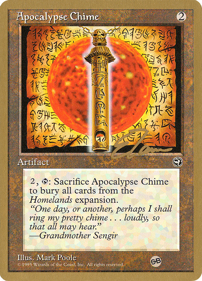 Apocalypse Chime (Eric Tam) (SB) [Pro Tour Collector Set] | Yard's Games Ltd