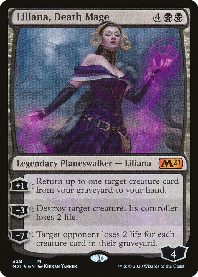 Liliana, Death Mage [Core Set 2021] | Yard's Games Ltd