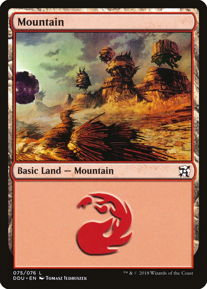 Mountain (75) [Duel Decks: Elves vs. Inventors] | Yard's Games Ltd