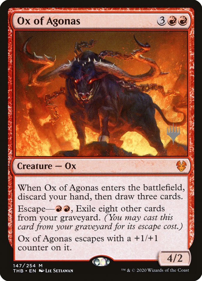 Ox of Agonas (Promo Pack) [Theros Beyond Death Promos] | Yard's Games Ltd