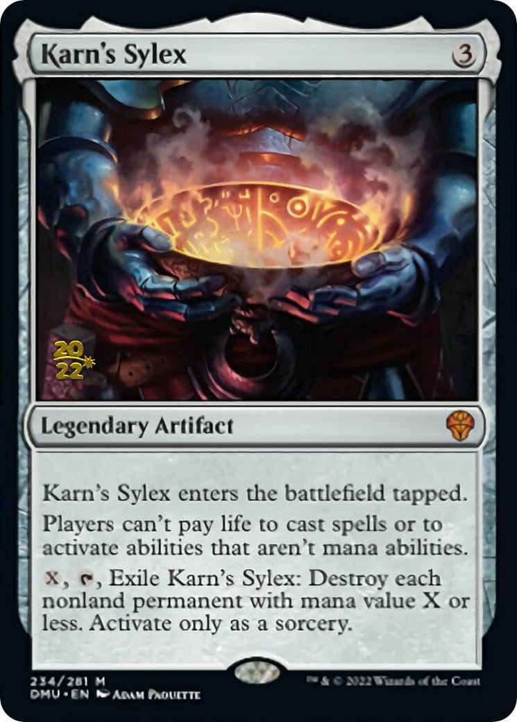 Karn's Sylex [Dominaria United Prerelease Promos] | Yard's Games Ltd