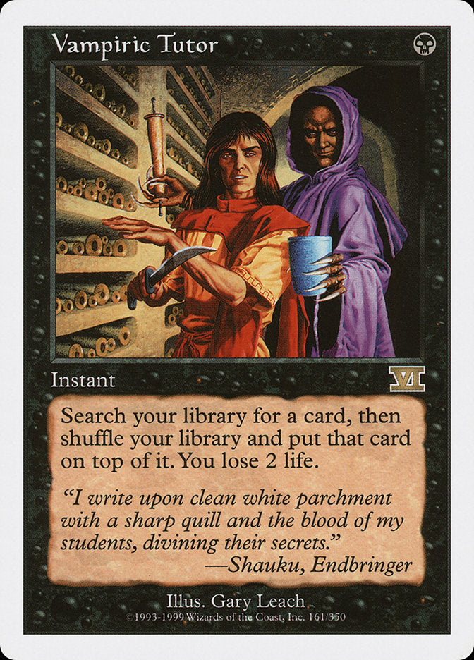 Vampiric Tutor [Classic Sixth Edition] | Yard's Games Ltd