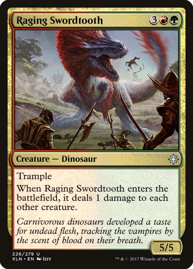 Raging Swordtooth [Ixalan] | Yard's Games Ltd