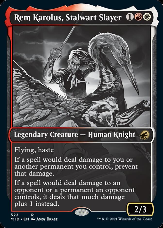 Rem Karolus, Stalwart Slayer (Showcase Eternal Night) [Innistrad: Midnight Hunt] | Yard's Games Ltd