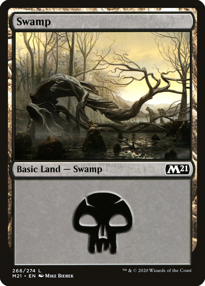 Swamp (266) [Core Set 2021] | Yard's Games Ltd