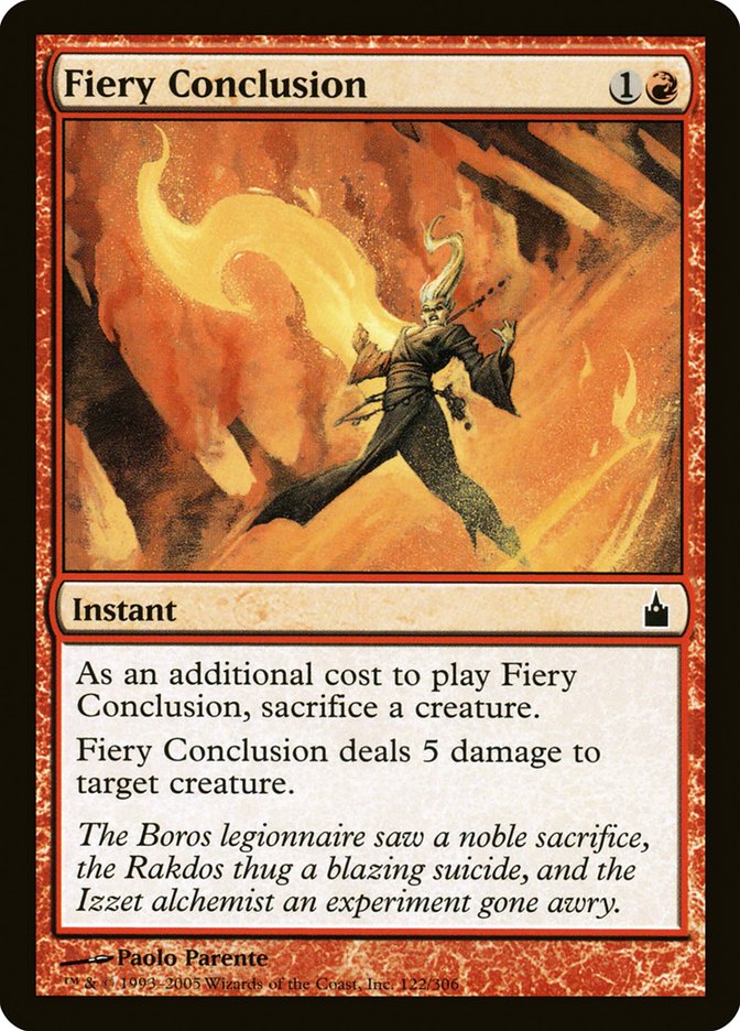 Fiery Conclusion [Ravnica: City of Guilds] | Yard's Games Ltd