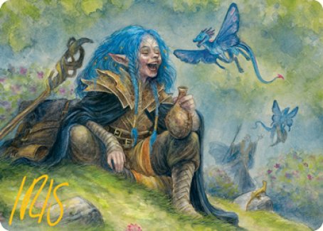 Feywild Trickster Art Card (Gold-Stamped Signature) [Dungeons & Dragons: Adventures in the Forgotten Realms Art Series] | Yard's Games Ltd