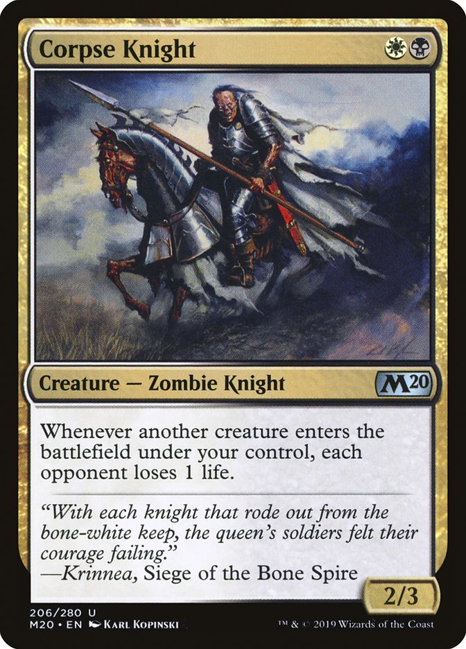 Corpse Knight (2/3) [Core Set 2020] | Yard's Games Ltd