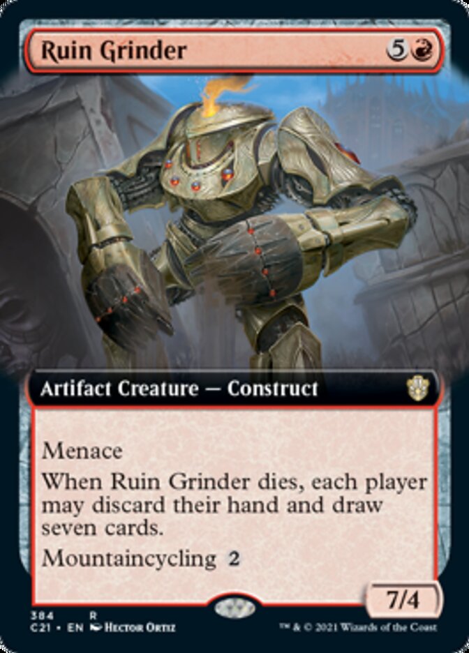 Ruin Grinder (Extended Art) [Commander 2021] | Yard's Games Ltd