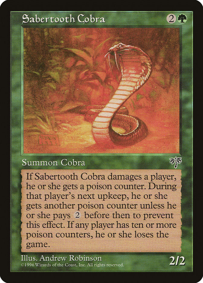 Sabertooth Cobra [Mirage] | Yard's Games Ltd