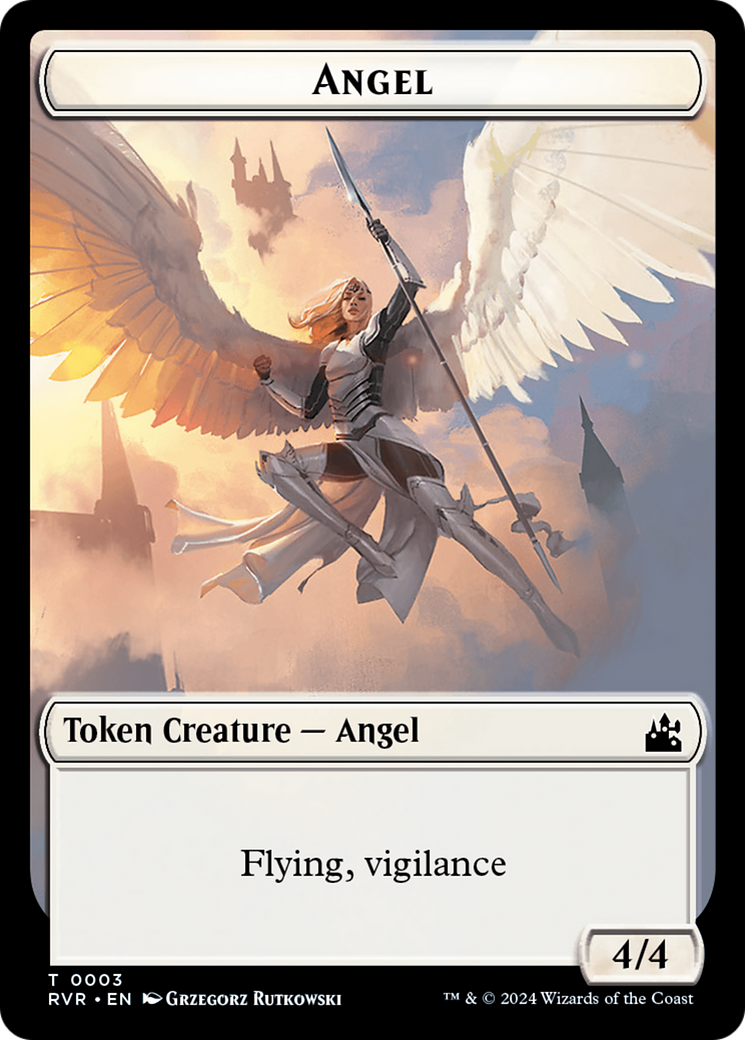 Angel Token (0003) [Ravnica Remastered Tokens] | Yard's Games Ltd