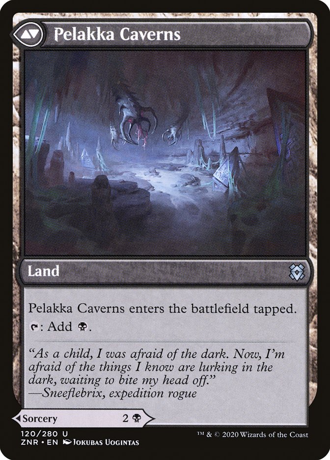 Pelakka Predation // Pelakka Caverns [Zendikar Rising] | Yard's Games Ltd