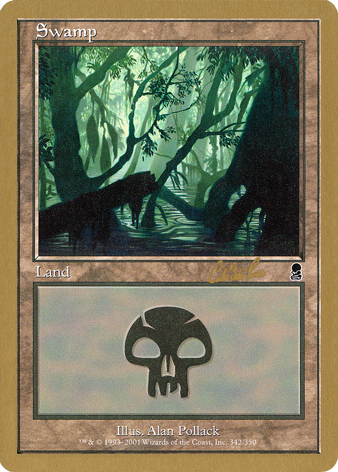 Swamp (cr342) (Carlos Romao) [World Championship Decks 2002] | Yard's Games Ltd