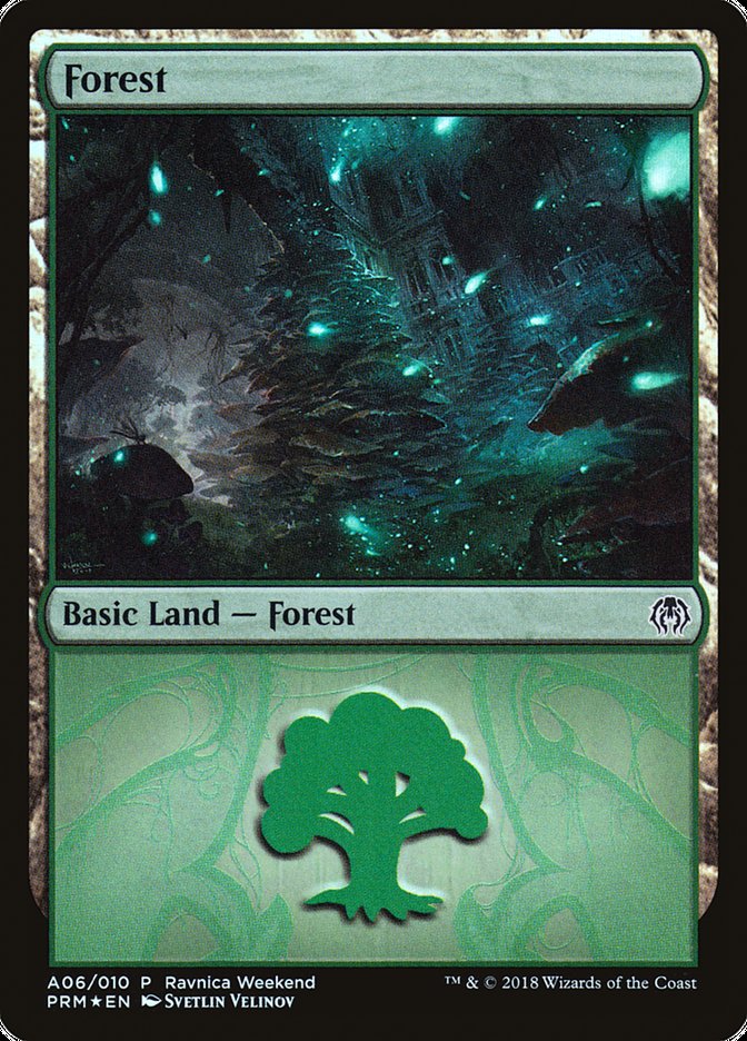 Forest (A06) [Ravnica Allegiance Ravnica Weekend] | Yard's Games Ltd