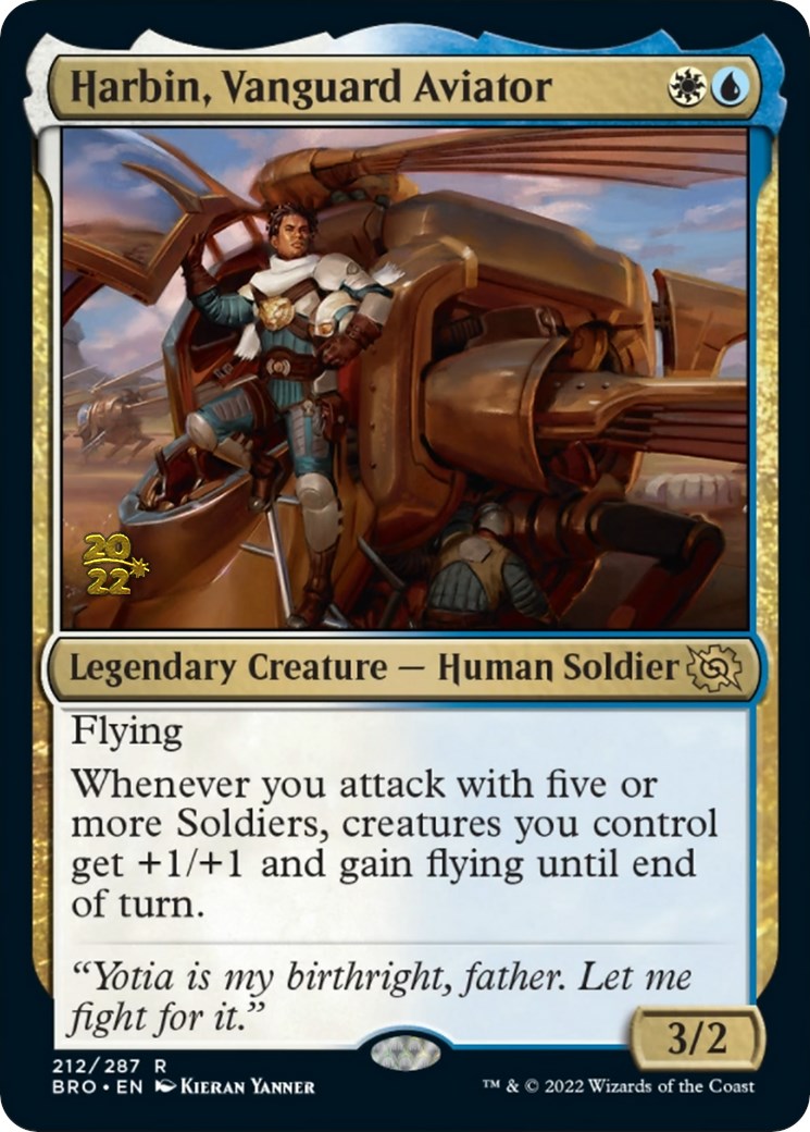 Harbin, Vanguard Aviator [The Brothers' War Prerelease Promos] | Yard's Games Ltd