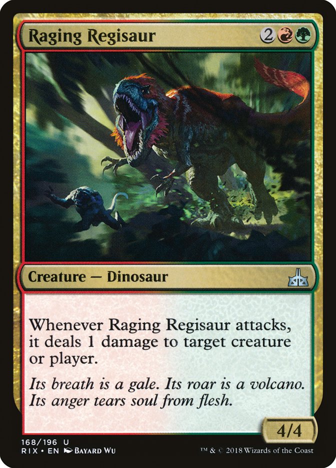 Raging Regisaur [Rivals of Ixalan] | Yard's Games Ltd